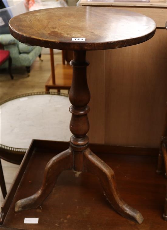 A mahogany circular occasional table, 19th century, on tripod base W.42cm